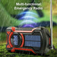 Solar Power Emergency Outdoor Camping AM/FM/NOAA Weather Radio Hand Crank Generator Radio with Flashlight Power Bank SOS Alarm