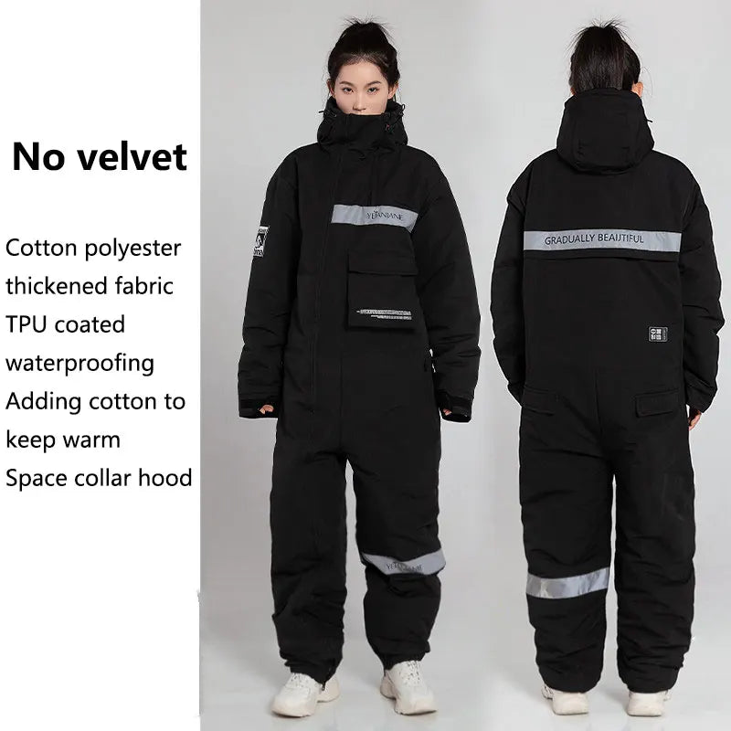 Winter Electric Motorcycle Winter clothes Windbreak Warm Thickened Plush Riding Cold-proof Clothing Outdoor Skiing Fishing Suits