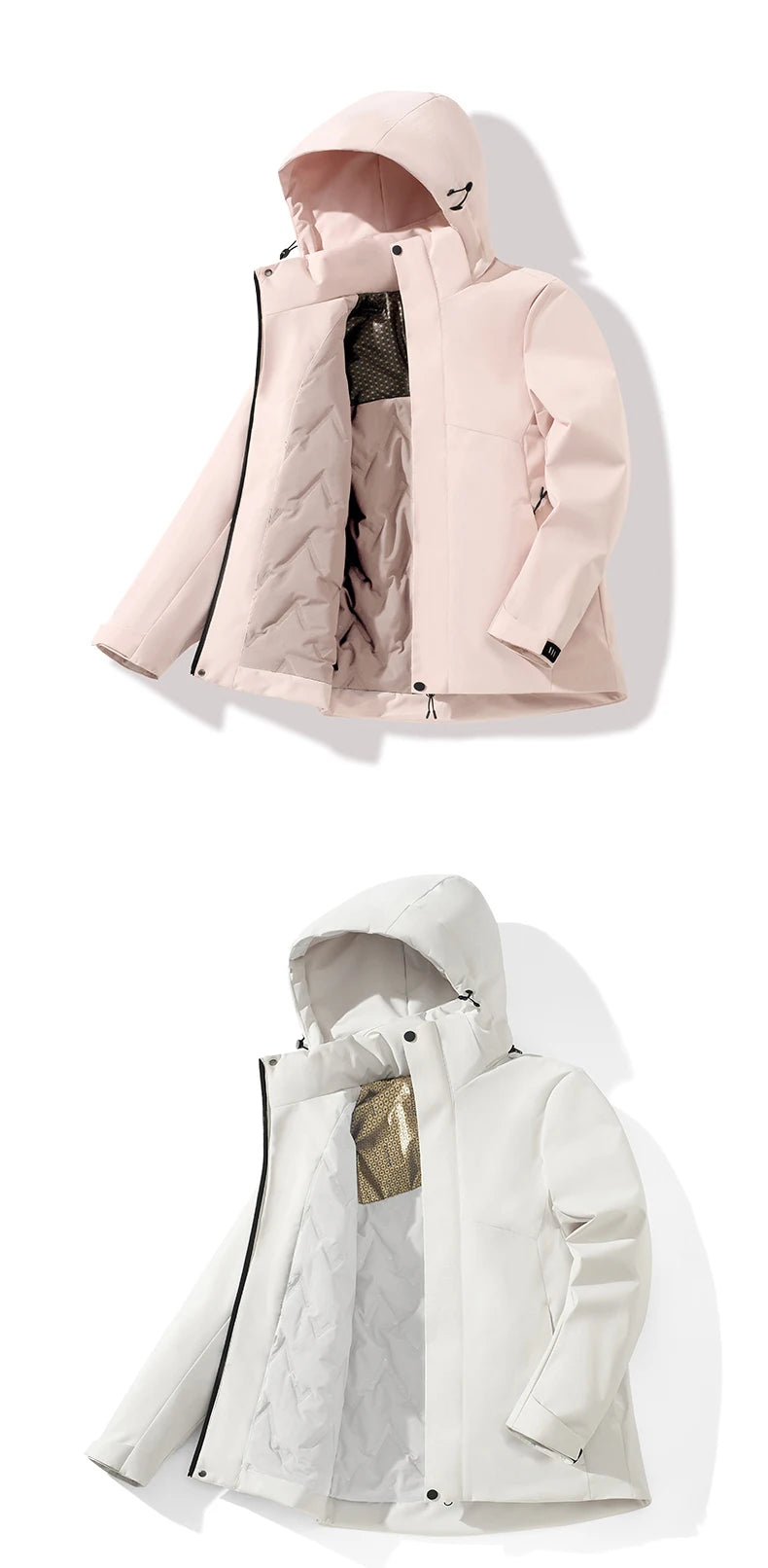 Winter Warm Waterproof Cotton Padded Jacket Men's Hiking Climbing Trekking Skiing Rain Parka Coat Men Windproof Windbreaker Coat