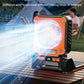 Solar Powered Camping Light with Fan Folding Portable Desk Lamp  Rechargeable Battery for Outdoor Hiking Fishing Camping