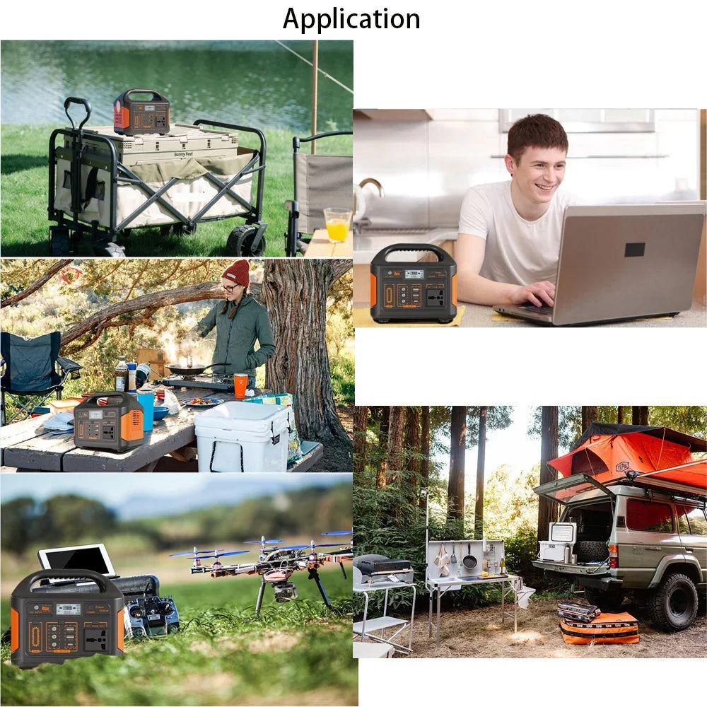 500W/300W/100W 460Wh/230Wh/76Wh LiFePO4 Portable Power Station Mobile Power Supply Solar Generator Built-in BMS 220V for Camping