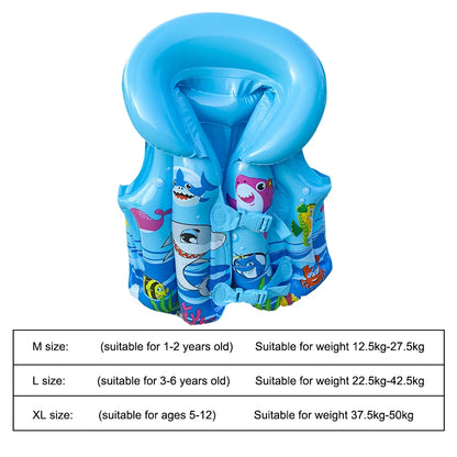 PVC Boating Life Vest Portable Inflatable Buoyancy Vest Wear-resistant Adjustable Webbing Safety Buckle for Swimming Sea Fishing