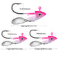 1pc Jig Head 7.5g 10.5g 15g Fishing Lures Sinking Rotating Sequin Metal Spoons Fishing Hooks Jigging Jigs Fishhook Baits Tackle