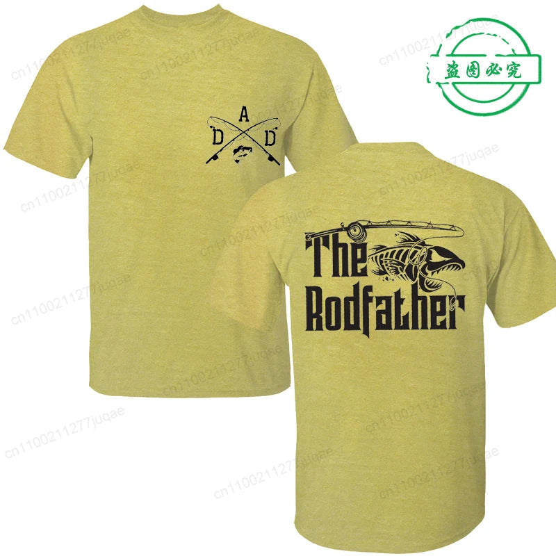 Men's Clothing Funny Fishing Shirt for Dad Print TShirt Fisherman Tee with Dad Joke Funny Tees Fashion Graphic Tshirts Clothing