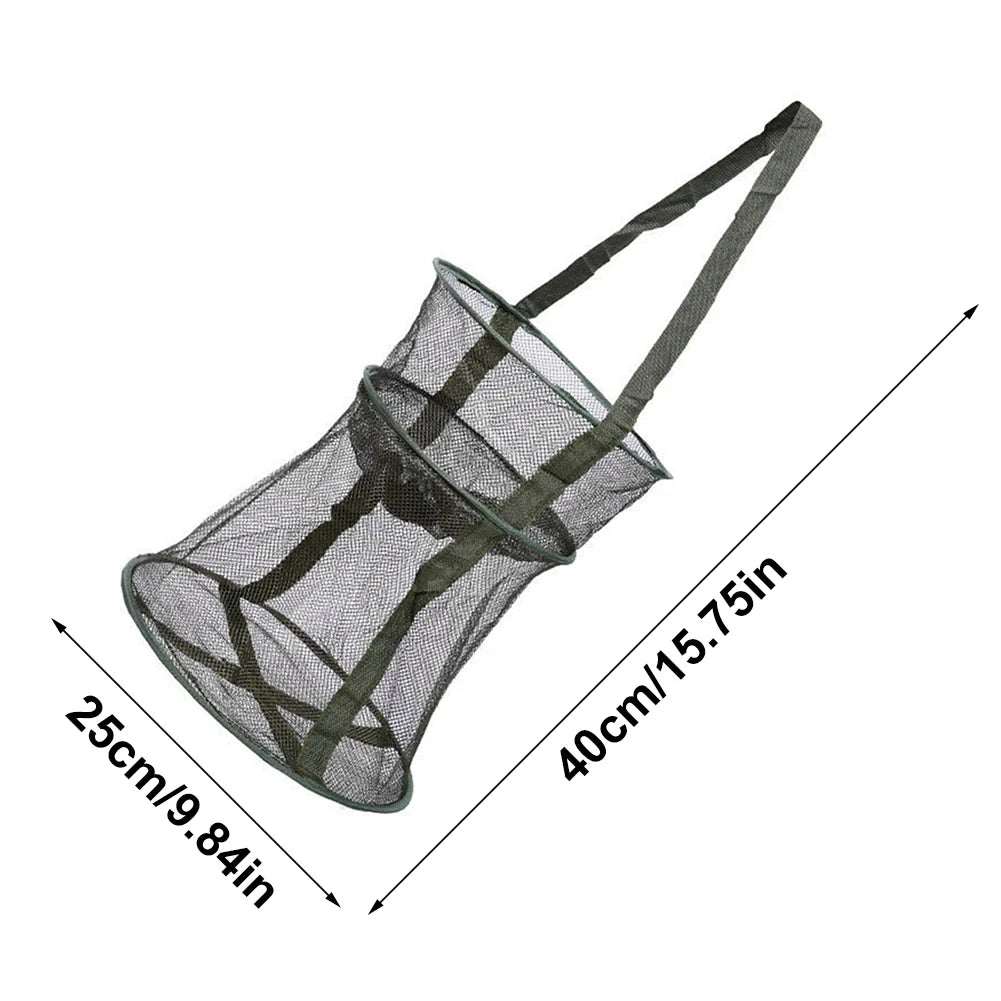 Folding Fishing Net Shrimp Fish Trap Carp Large Creel Feeder Crab Catchers Surfcasting Accessories Cast Network