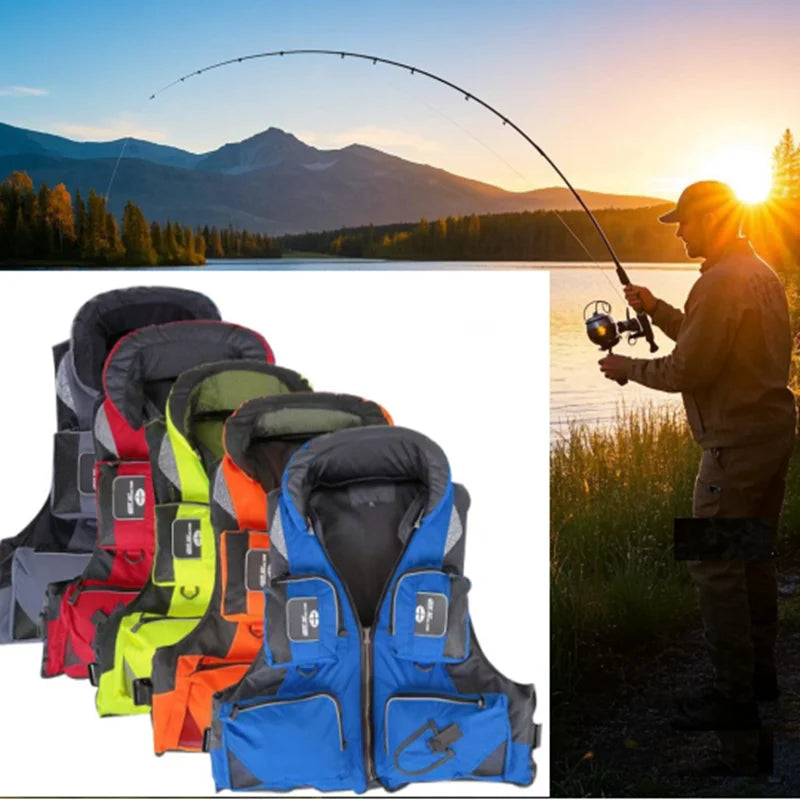 Swimming Vest Exquisite Waterproof Detachable for Water Surfing Life Vest Fishing Life Vestwith To Store Fishing Tackles