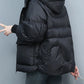 Winter Clothes Women Basic Jackets Warm Thick Down Cotton Jacket Female Short Hooded Fashion Padded-Cotton Jacket Parkas Mujer 2