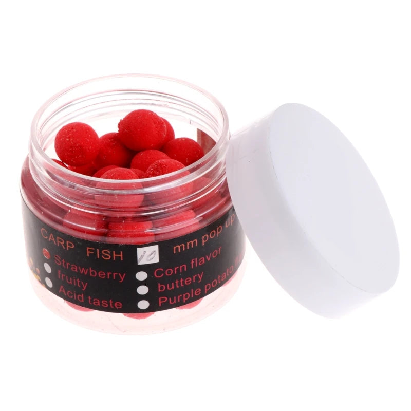 Floating Fishing Lure with Beads, Artificial Baits, Flavor Smell, Carp, 1 Box