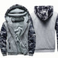 Winter Warm Sherpa Lined Coat for Men Heavyweight Plush Fleece Jackets Outwear Long Sleeve Zip Up Hoodie Sweatshirt Tops Outfits