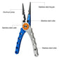 Fishing Tools: Multi-functional Fishing Line Cutter with Aluminum Connectors, Scissors, and Hook Remover - Fishing Gear