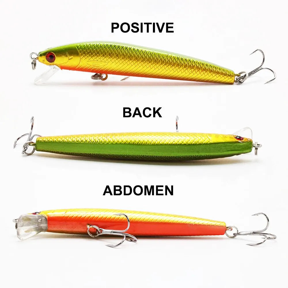 10 Pcs Fishing Lure Set Mini Fishing Hard Bait Minnow Floating Swing Crankbait Crazy Wobblers Artificial Bionic Crank Lures