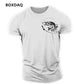 Outdoor Fishing Clothing Men's T-Shirts Short Sleeve Fish Print O-Neck Fitness Sports Tops Summer Beach Casual O-Neck Male Tees