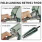 Fishing Landing Net Aluminum Alloy Durable Telescoping Extend to 190cm/130cm/55cm Folding Mesh Safe Fish Catching Releasing