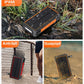 Portable Hand Crank Solar Power Bank With Light 20000mAh Large Capacity Fast Charging Mobile Power Supply Charger Station