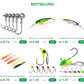 1pc Jig Head 7.5g 10.5g 15g Fishing Lures Sinking Rotating Sequin Metal Spoons Fishing Hooks Jigging Jigs Fishhook Baits Tackle