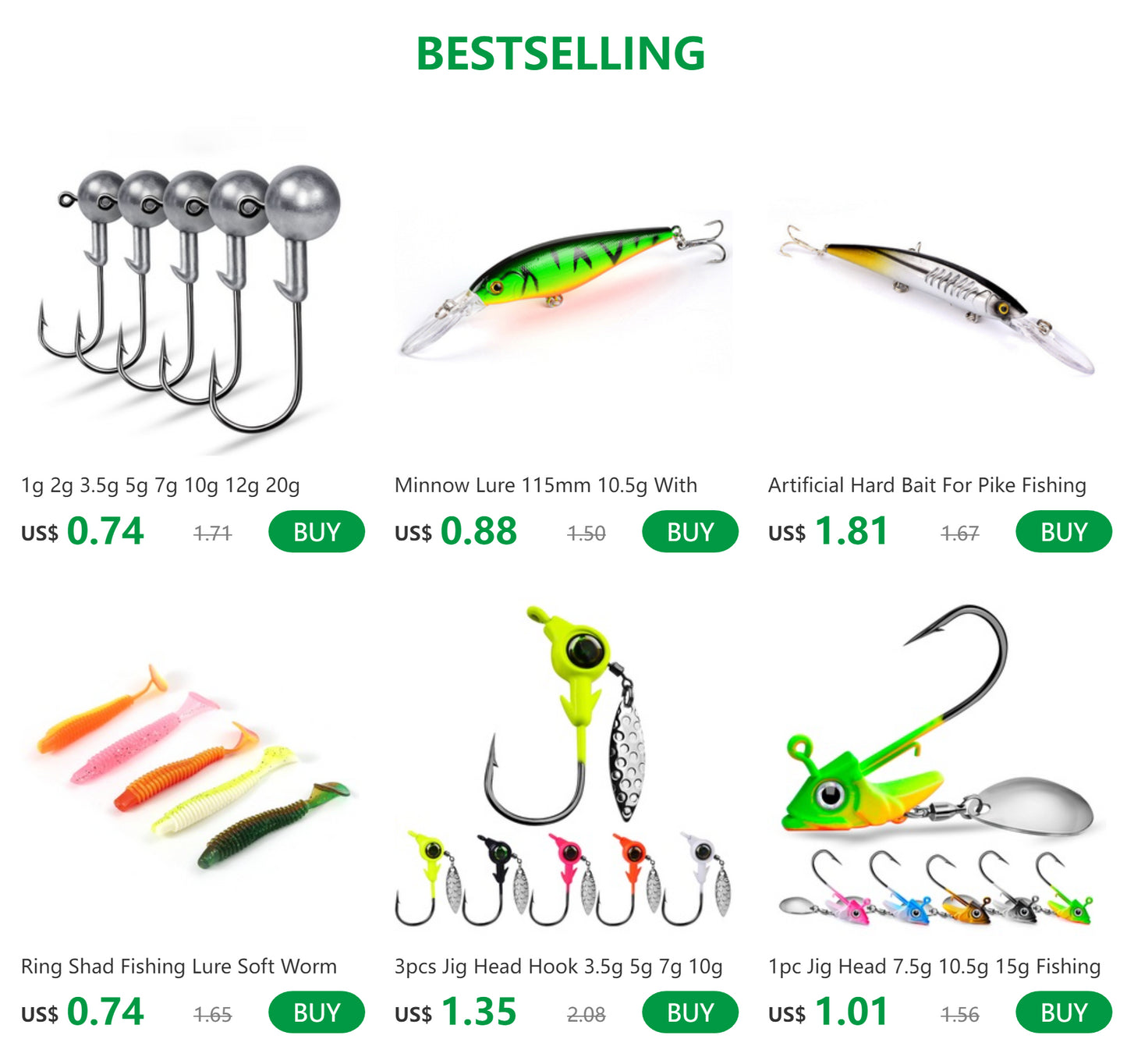1pc Jig Head 7.5g 10.5g 15g Fishing Lures Sinking Rotating Sequin Metal Spoons Fishing Hooks Jigging Jigs Fishhook Baits Tackle