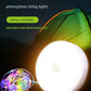 Solar Lights Outdoor Camping Light 10meter String Light Outdoor Tent Light RGB Atmosphere Light LED Flashlight with Hook ﻿