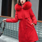 Winter Jacket 2024 New Women Parka Clothes Long Coat Wool Liner Hooded Jacket Fur Collar Thick Warm Snow Wear Fashion Parka