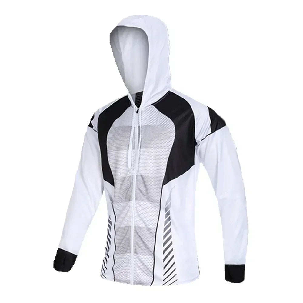 Fishing Clothing Hooded Summer Sun Protection Long Sleeve Fishing Jerseys Breathable Professional Men Fishing Shirt