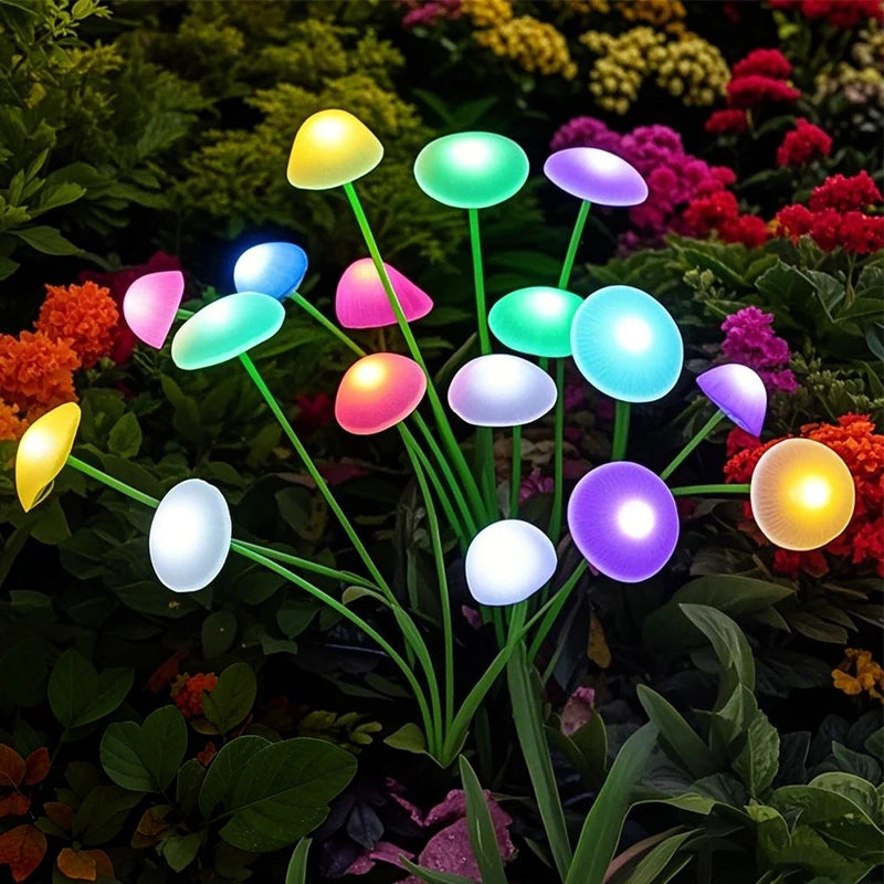 Solar Panel power LED Sway Lights Garden Decor Waterproof Outdoor Solar Pathway Light For Christmas Patio Balcony Yard Flowerbed