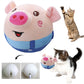 Cartoon Pig Active Moving Pet Plush Toy Washable Talking Moving Dog Ball Toy Pet Bouncing Balls for Dogs Cats