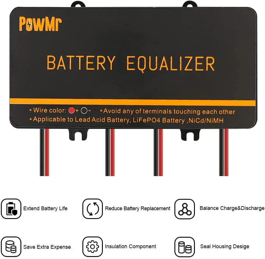 Battery Equalizer 24V 48V Batteries Voltage Balance Li-ion Lead Acid Battery Connected in Parallel for Solar Controller Inveters