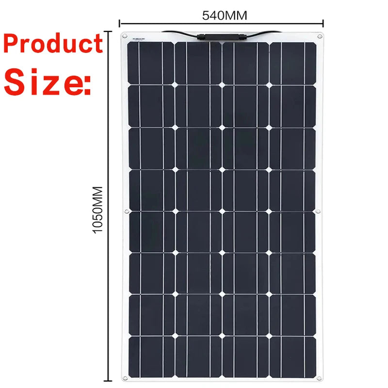 2000W solar panel, 18V flexible solar panel, efficient portable power supply, emergency charging, boat energy vehicle, household