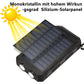 Solar Power Bank 20000mAh Charging Portable Charger Phone External Battery with SOS Flashlight 2-USB Outdoor Powerbank