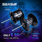SEASIR Cast-X Baitcasting Reel 7.3:1 HS Gear Ratio Aluminum Double Spool Carbon Grip Metal BFS Micro Fresh Seawater Fishing Coil