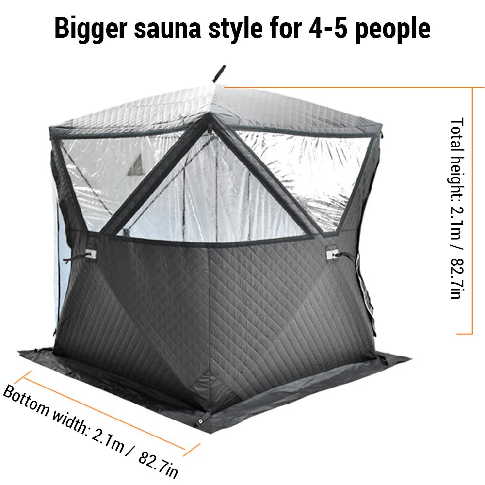 Easy Set-up Winter Fishing Tent Ice Fishing Tent Portable Ice Fishing Shelter Waterproof & Windproof Winter Fishing Equipment