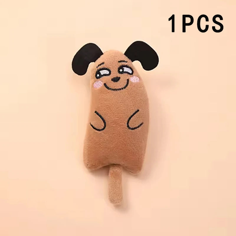 Cartoon animal toys are durable and bite resistant plush and interactive pet toys are suitable for cats to play at home