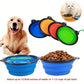 Portable Pet Food Bowl  Durable TPR Bowl  Cat and Dog Food Pet Silicone Collapsible Bowl Portable Travel Outdoor Water Food Bowl
