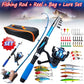 1.2M Fishing Rod Full Kits Telescopic Sea Spinning Reel Lure Set Travel Fishing Gear Baits Accessories Bag Beginner 6 Options