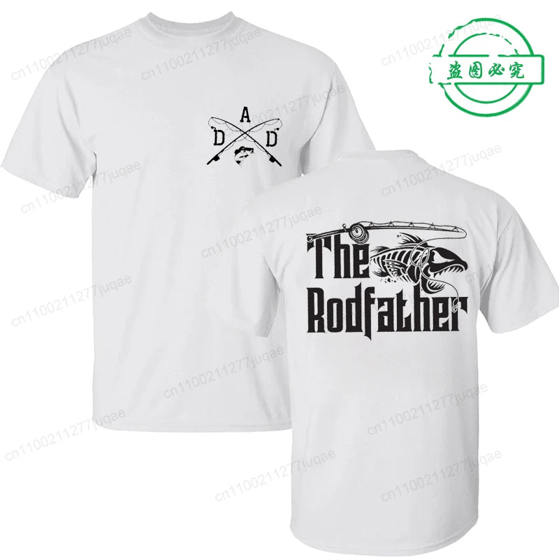 Men's Clothing Funny Fishing Shirt for Dad Print TShirt Fisherman Tee with Dad Joke Funny Tees Fashion Graphic Tshirts Clothing