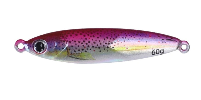 Luminous Tungsten Metal Jig 80g/60g/40g/30g Fishing lure quickly sinking jig bait