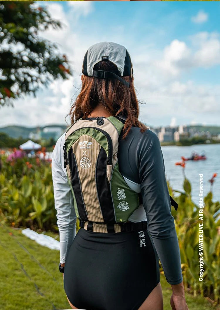 WATER LIVE Life Jacket Buoyancy Vest Safety for Water Sports Fishing Boating Drifting Swimming PVC Foam Chest Pack Adjustable