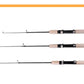 FISH KING Ice Fishing Rod Winter Short Fiber Telescopic Pole Portable Fish Trackle Accessories for Freshwater Saltwater