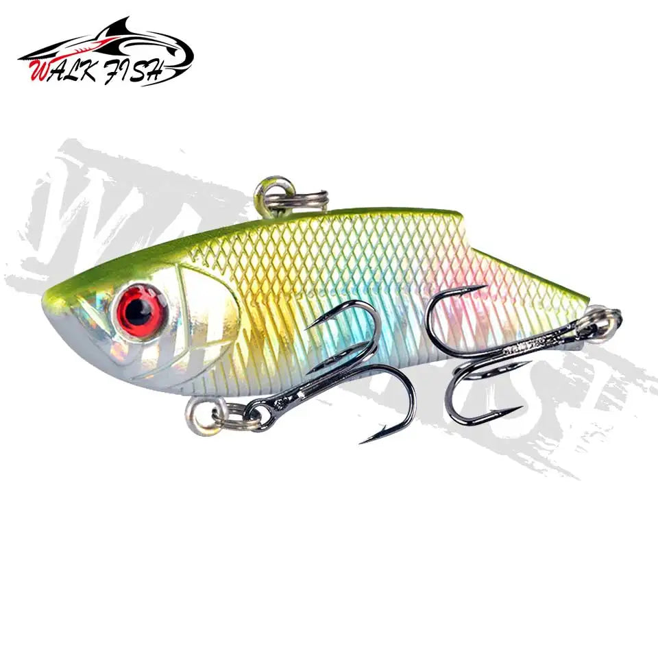WALK FISH 5.5cm 10g Tough Fishing Lure VIB Rattlin Hook Fishing Sinking Vibration Rattlin Hooktion Bait Pencils Fishing Gear