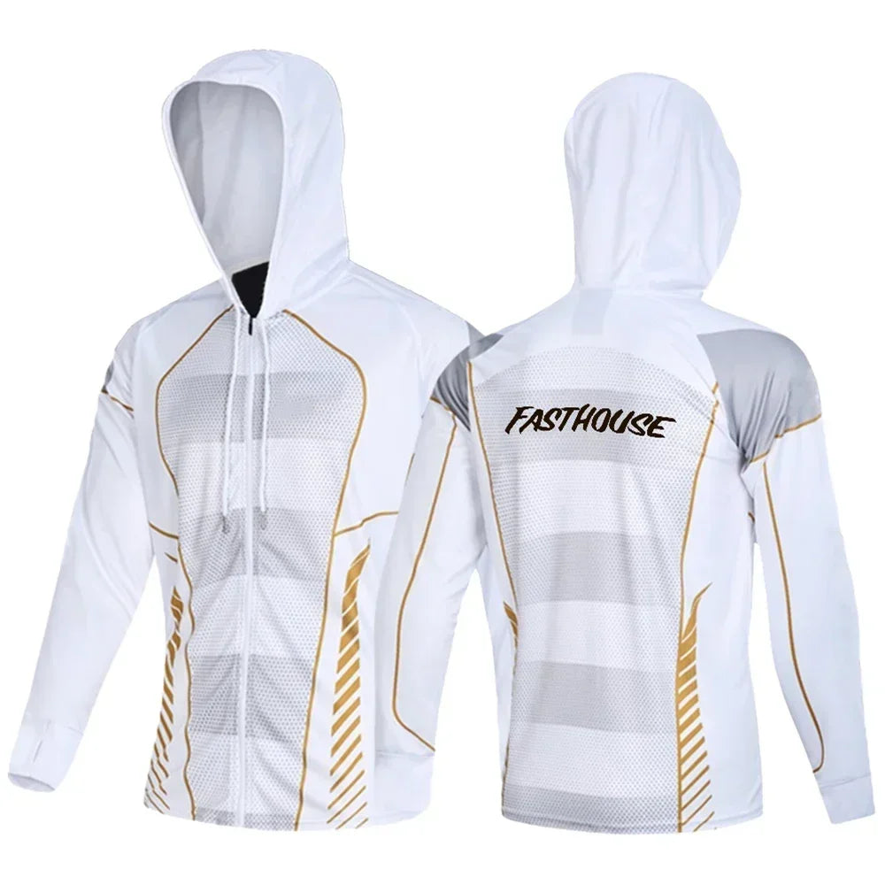 Fishing Shirt Summer Sun Protection Long Sleeve Fishing Jerseys Breathable Professional Men Fishing Clothing Hooded