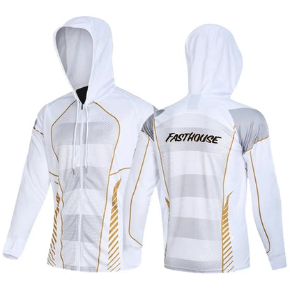 Fishing Shirt Summer Sun Protection Long Sleeve Fishing Jerseys Breathable Professional Men Fishing Clothing Hooded