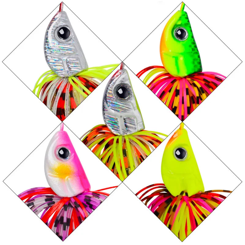 Sequin Lure Bait5Colorful Tassel Mustache Alloy10g15g20gFishing Gear