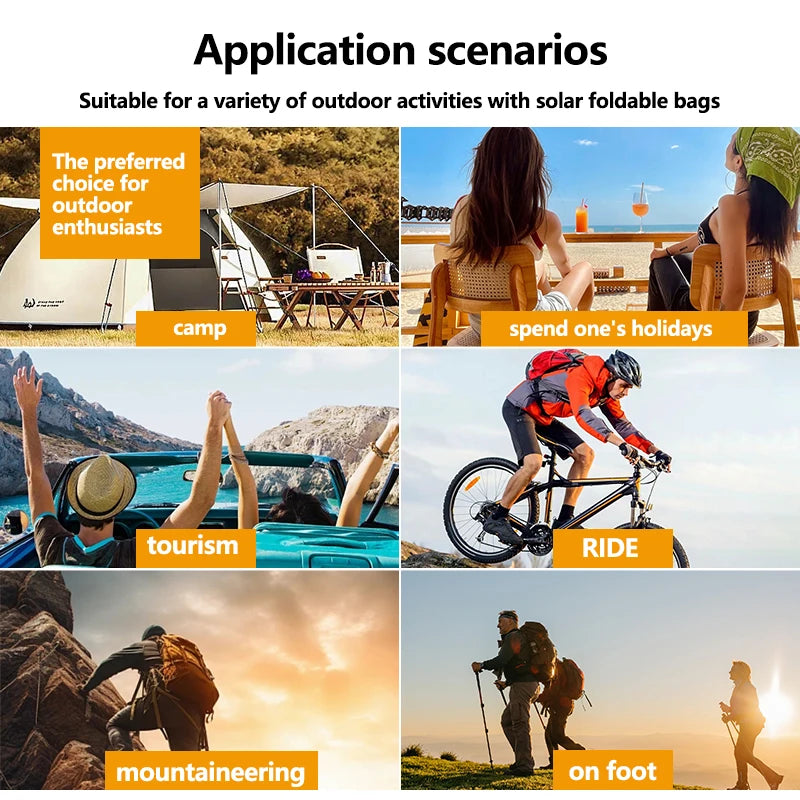 Solar Panel Kit Complete Camping Foldable 800W Solar Power Station MPPT Portable Generator Charger 18V for Car Boat Caravan Camp