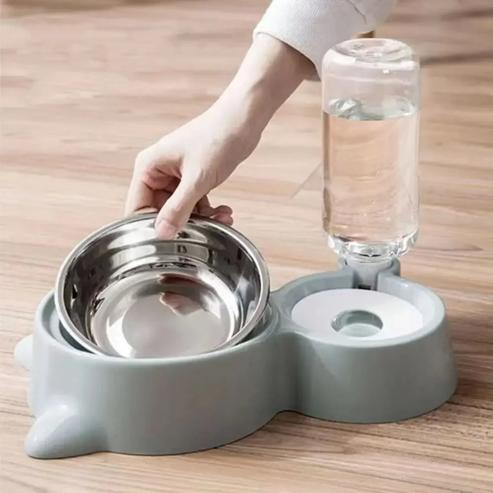 Pet Water Dispenser for Cats and Dogs  Automatic Water Storage Pet Food Bowl Food Container with Waterer Pet Supplies