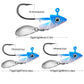 1pc Jig Head 7.5g 10.5g 15g Fishing Lures Sinking Rotating Sequin Metal Spoons Fishing Hooks Jigging Jigs Fishhook Baits Tackle