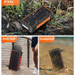 Portable Hand Crank Solar Power Bank With Light 20000mAh Large Capacity Fast Charging Mobile Power Supply Charger Station