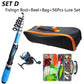 1.2M Fishing Rod Full Kits Telescopic Sea Spinning Reel Lure Set Travel Fishing Gear Baits Accessories Bag Beginner 6 Options