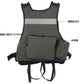 Fishing Life Jacket Buoyancy Vest Multi-pocket Lightweight Fly Fishing Vest for Men Adjustable Vests Detachable Cushion
