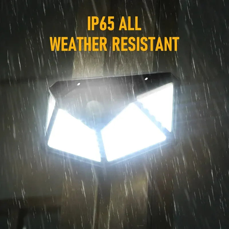 Wall Light Outdoor Lights Waterproof Sunlight Solar Lamp External Solar Power Headlights House Led Lighting Sensor Garden Lamps