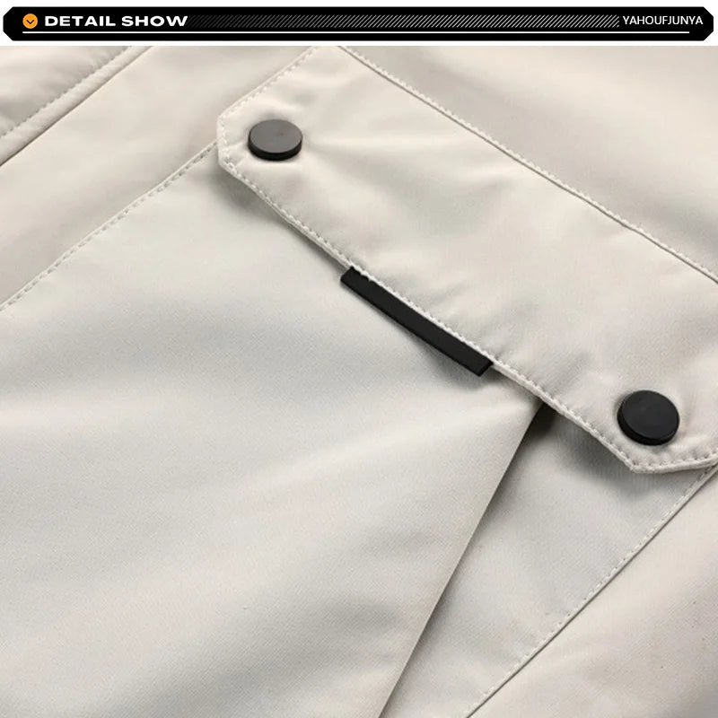 New Winter Men Outwear Fleece Warm Removable Hooded Hiking Jacket Men Outdoor Windproof Casual Fashion Jacket Coat Male Clothing