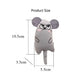 Cartoon animal toys are durable and bite resistant plush and interactive pet toys are suitable for cats to play at home